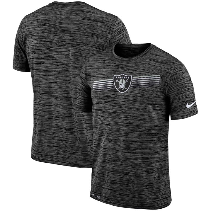 Oakland Raiders Nike Sideline Velocity Performance T-Shirt Heathered Black,We sell and wholesale Oakland Raiders Nike Sideline Velocity Performance T-Shirt Heathered Black on line form chian!